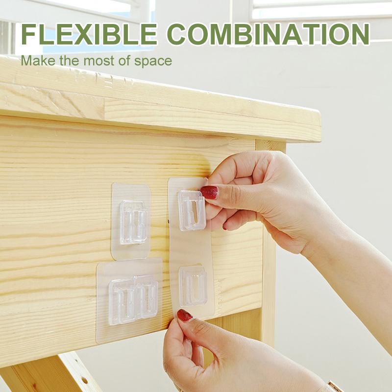 Dvojité samolepiace háčiky na uskladnenie bez vŕtania