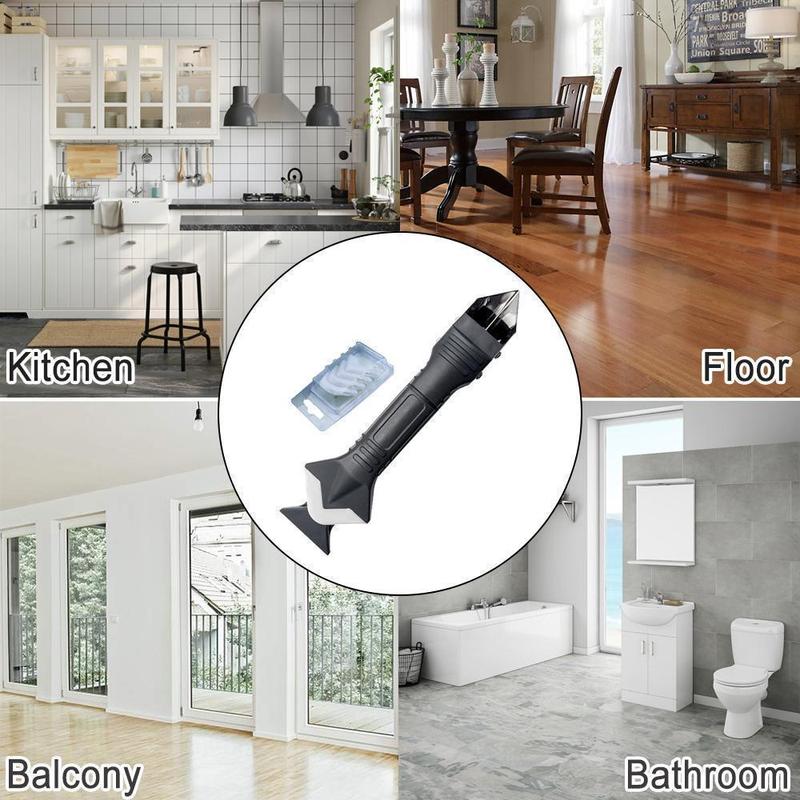 Unelte de etanșare 3 în 1 din silicon – Precizie și versatilitate pentru rosturile dumneavoastră