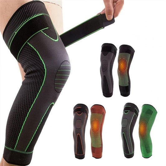Self-heating knee brace: quick relief from pain